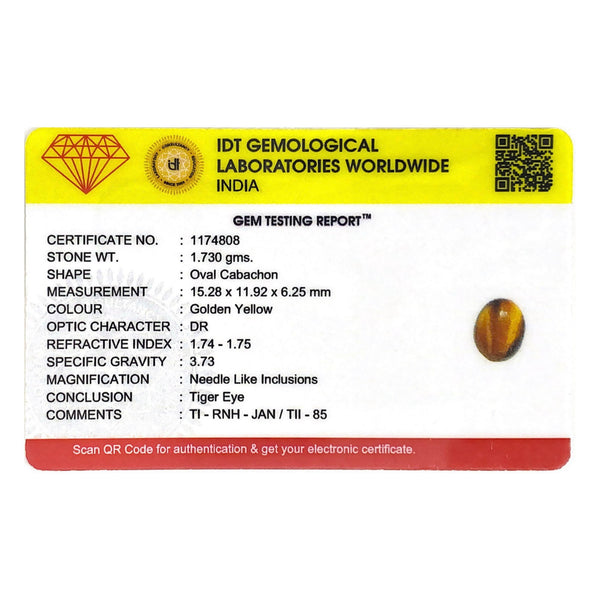 Tiger Eye - 8.65 Carat - Pramogh