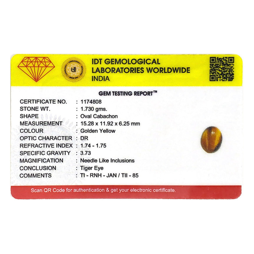 Tiger Eye - 8.65 Carat - Pramogh