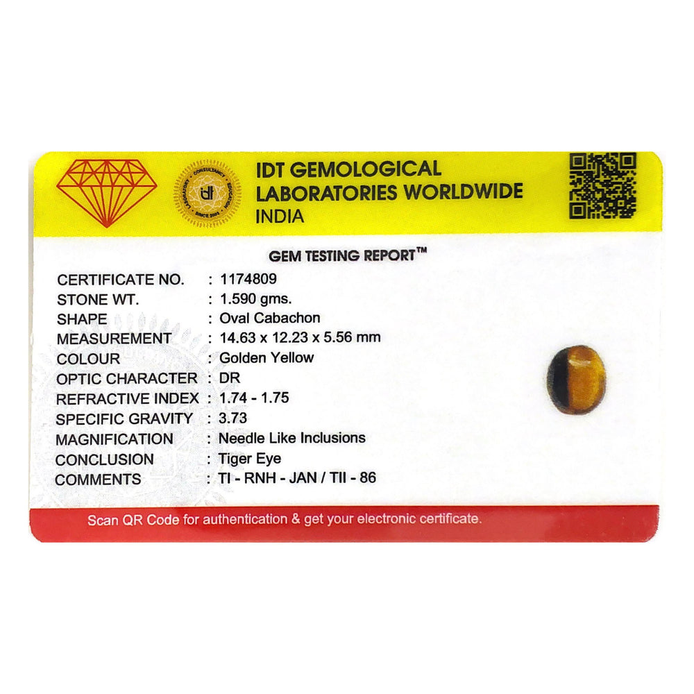 Tiger Eye - 7.95 Carat - Pramogh