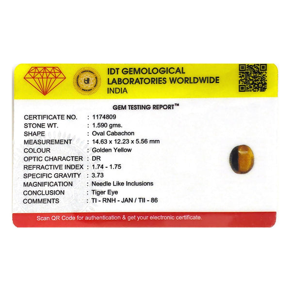 Tiger Eye - 7.95 Carat - Pramogh