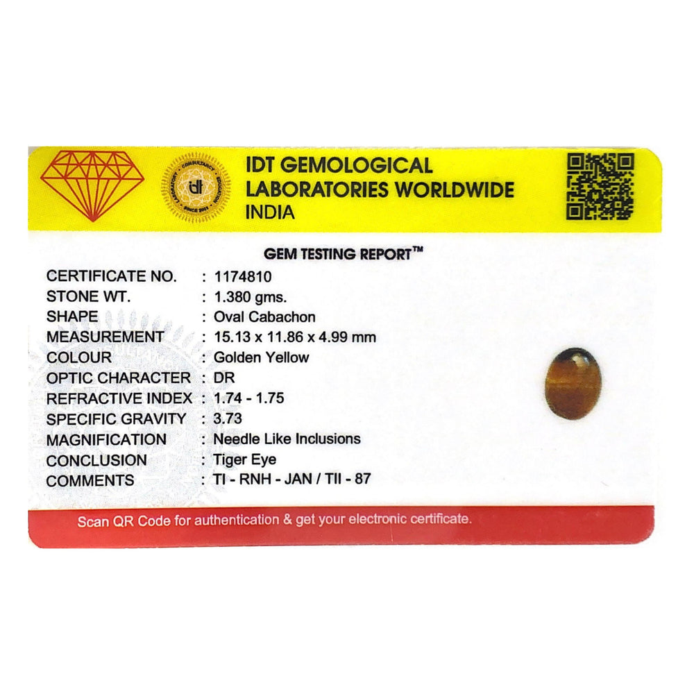 Tiger Eye - 6.9 Carat - Pramogh