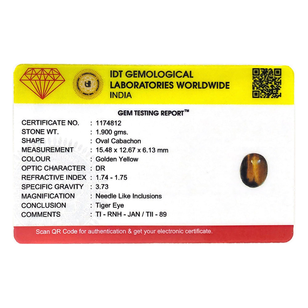 Tiger Eye - 9.5 Carat - Pramogh