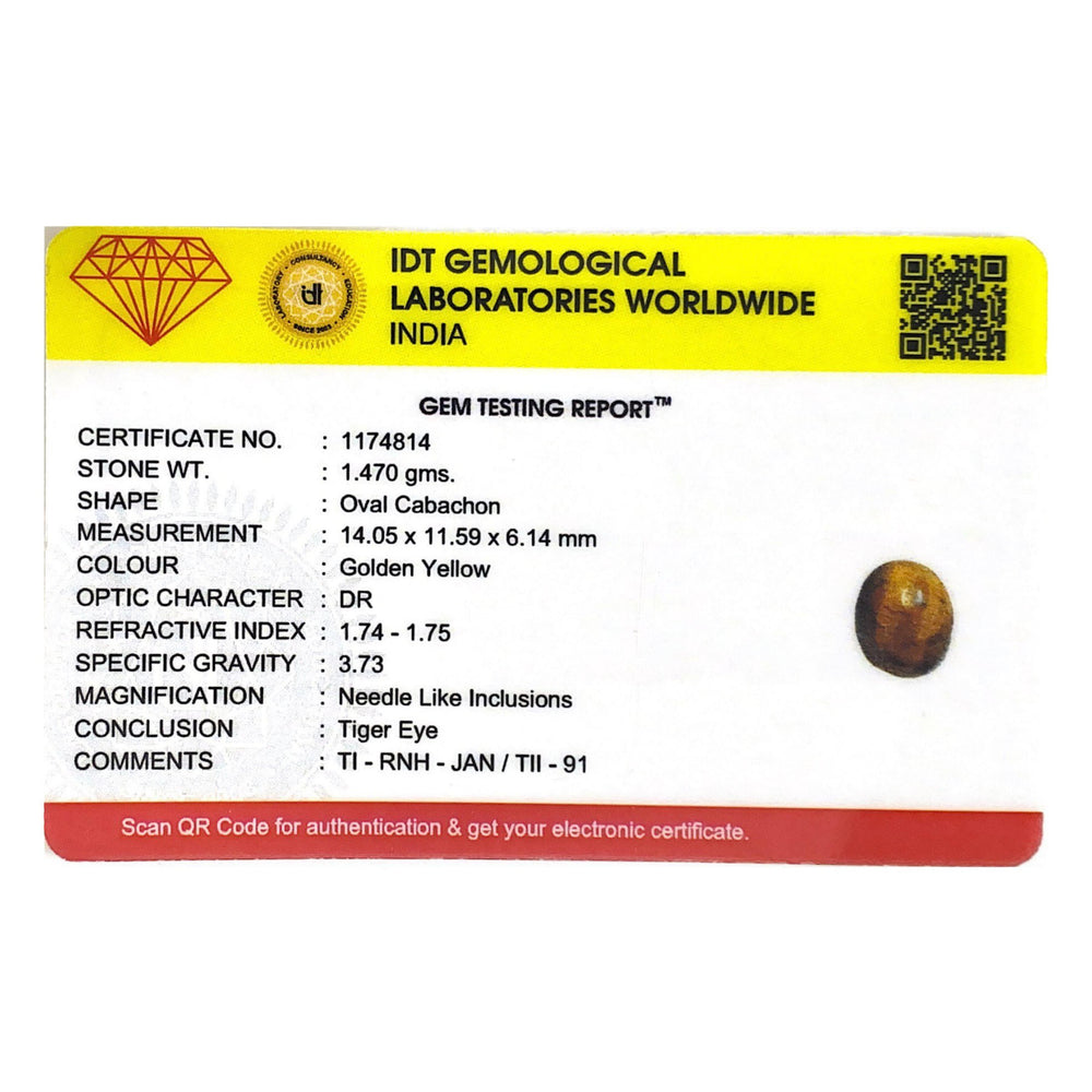 Tiger Eye - 7.35 Carat - Pramogh