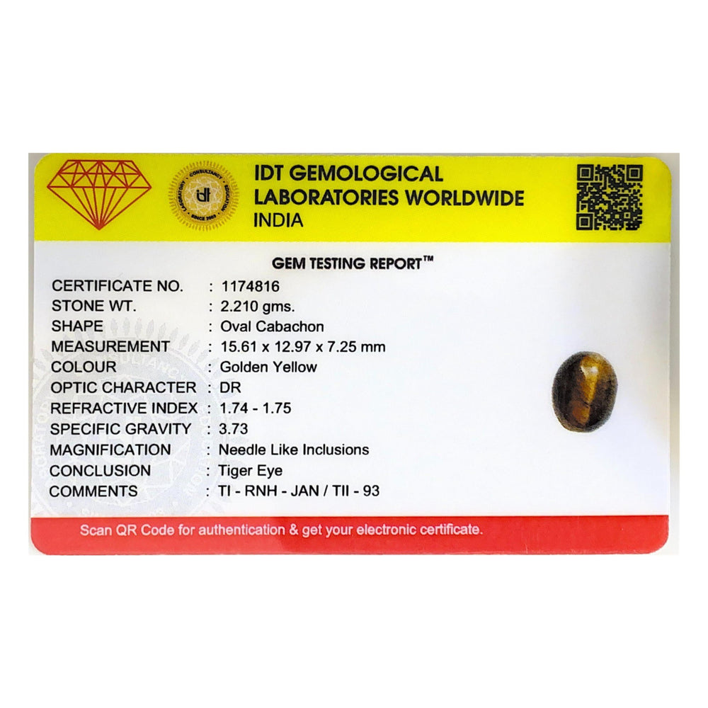 Tiger Eye - 11.05 Carat - Pramogh
