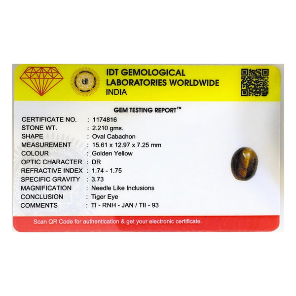 Tiger Eye - 11.05 Carat - Pramogh