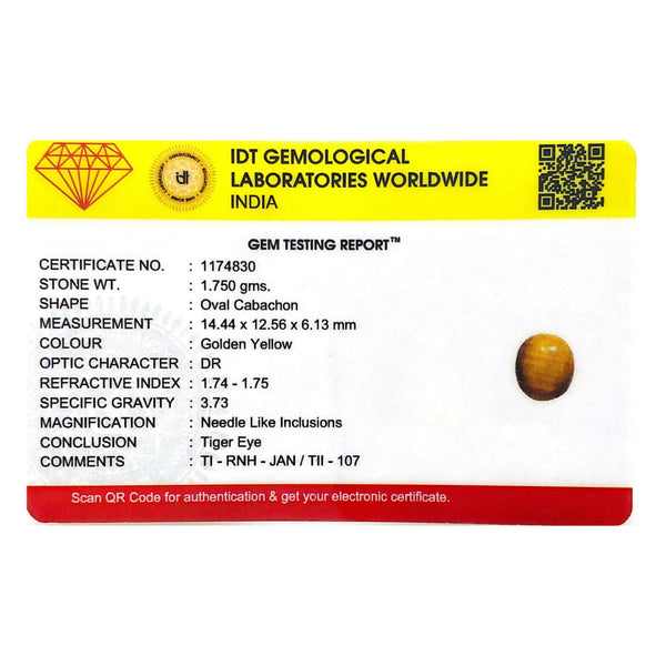 Tiger Eye - 8.75 Carat - Pramogh