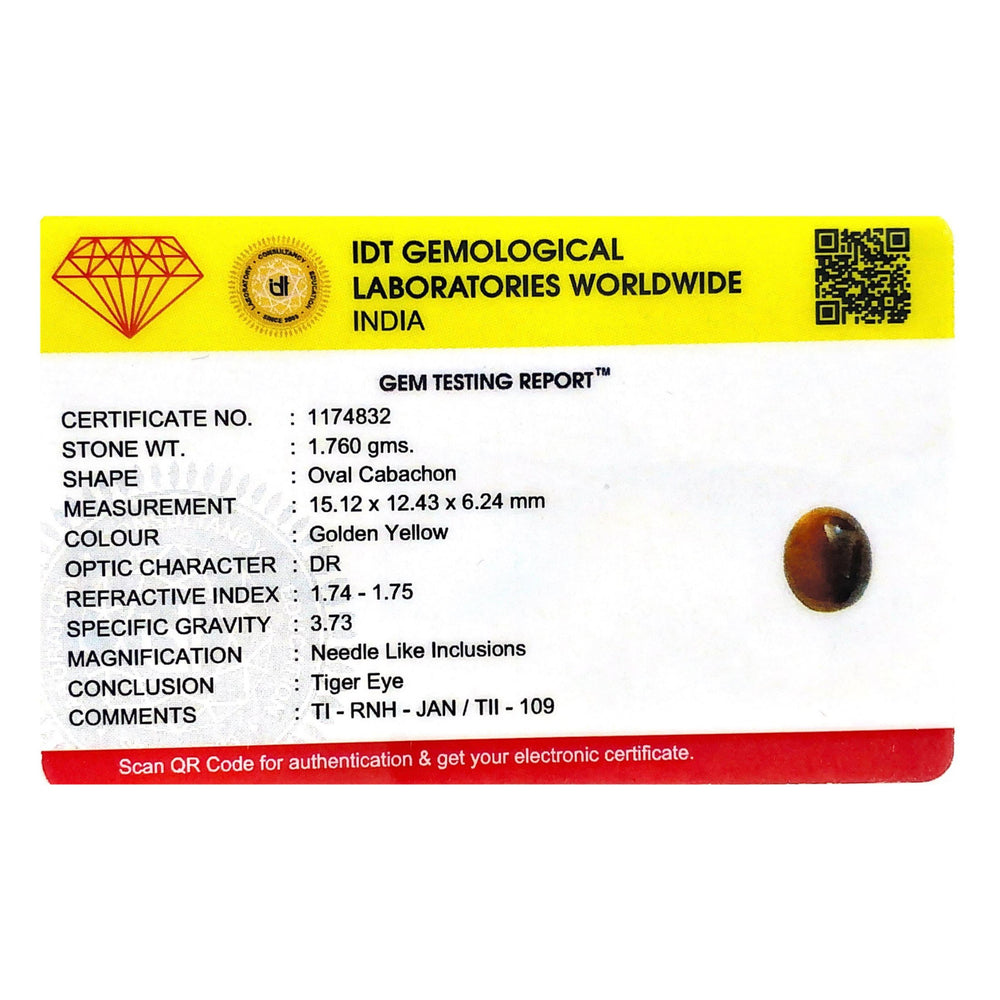 Tiger Eye - 8.8 Carat - Pramogh