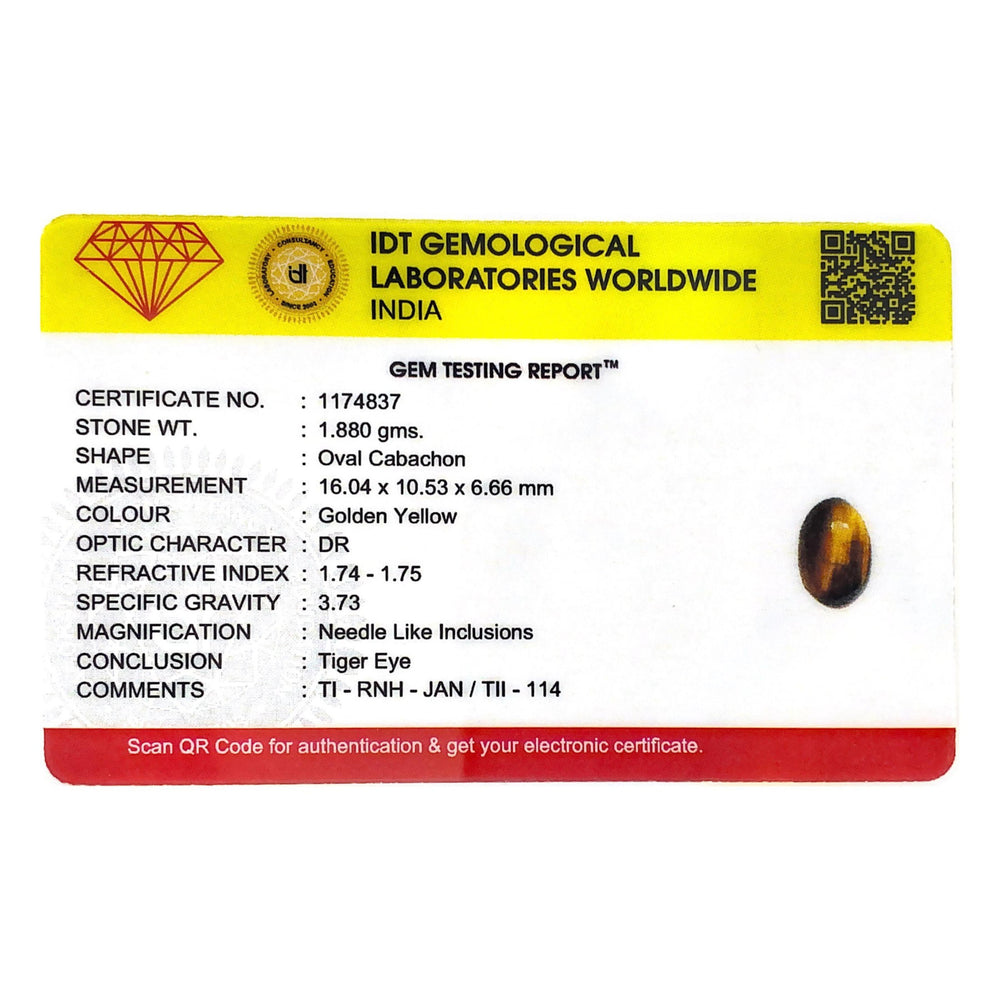 Tiger Eye - 9.4 Carat - Pramogh