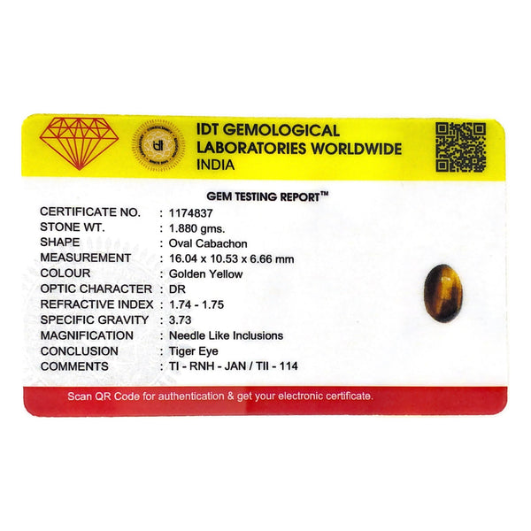 Tiger Eye - 9.4 Carat - Pramogh