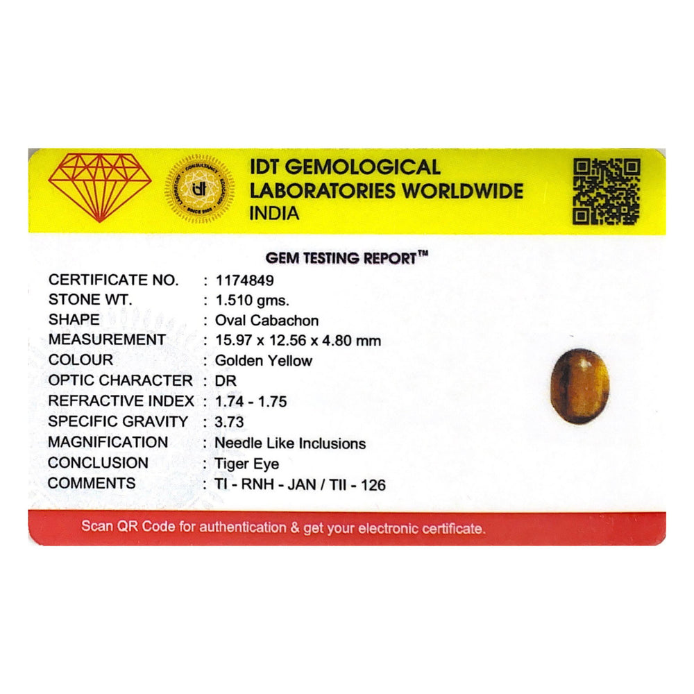 Tiger Eye - 7.55 Carat - Pramogh