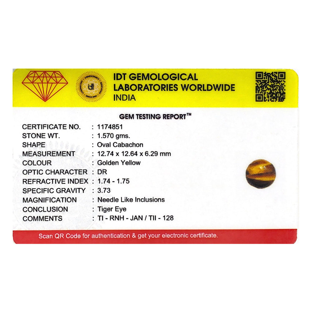 Tiger Eye - 7.85 Carat - Pramogh