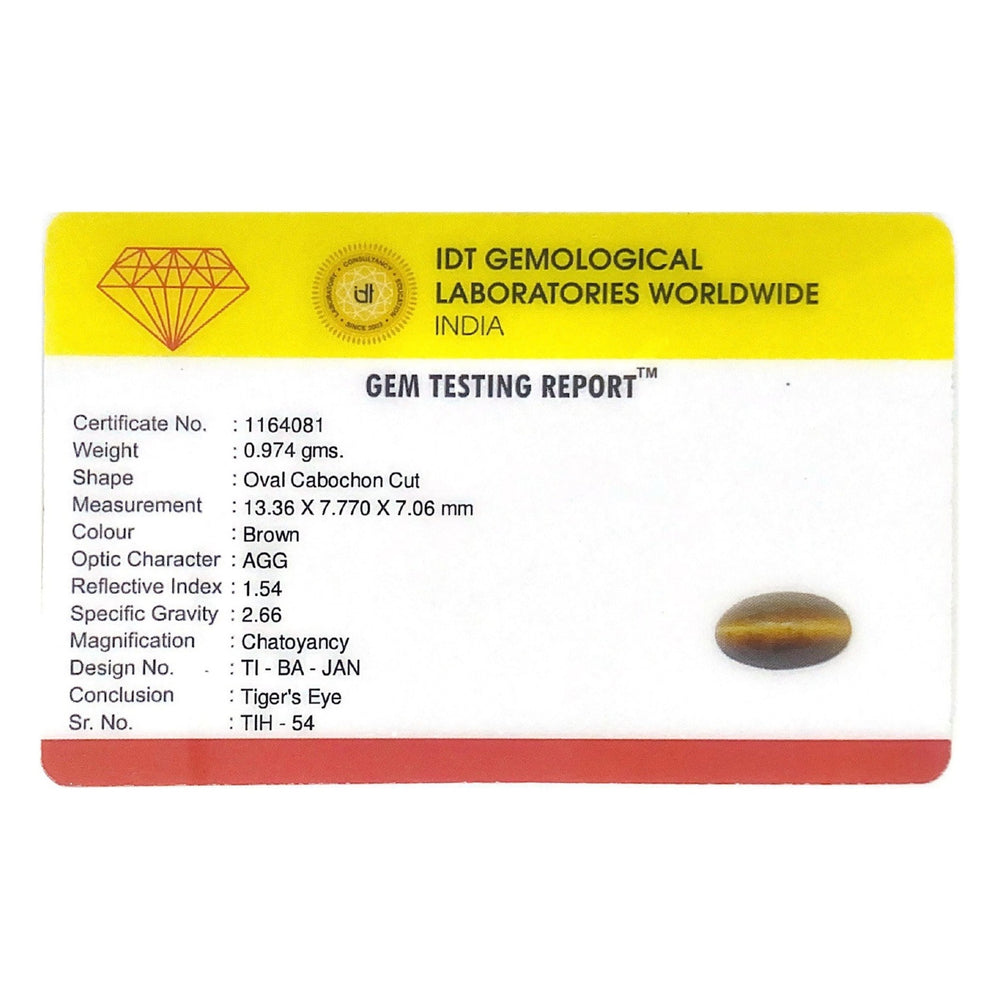 Tiger Eye - 4.87 Carat - Pramogh