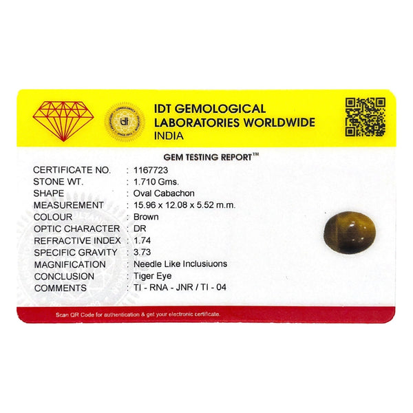 Tiger Eye - 8.55 Carat - Pramogh