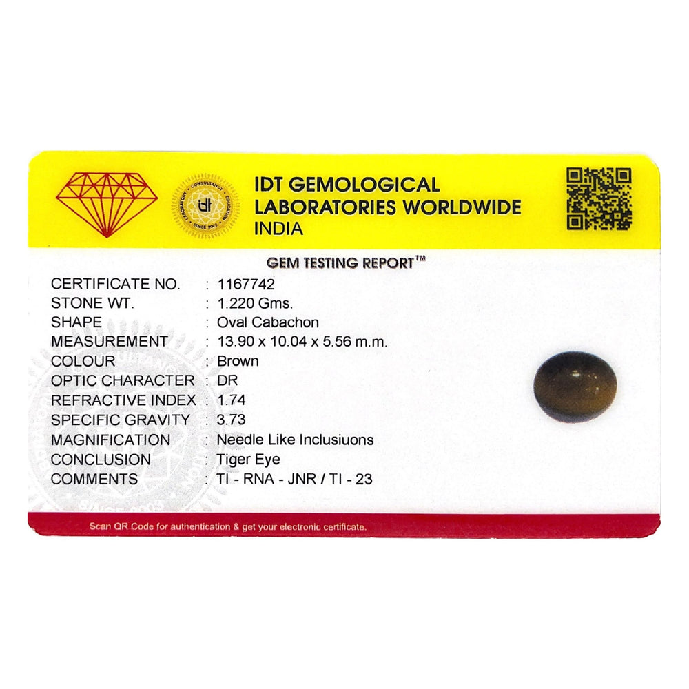 Tiger Eye - 6.1 Carat - Pramogh