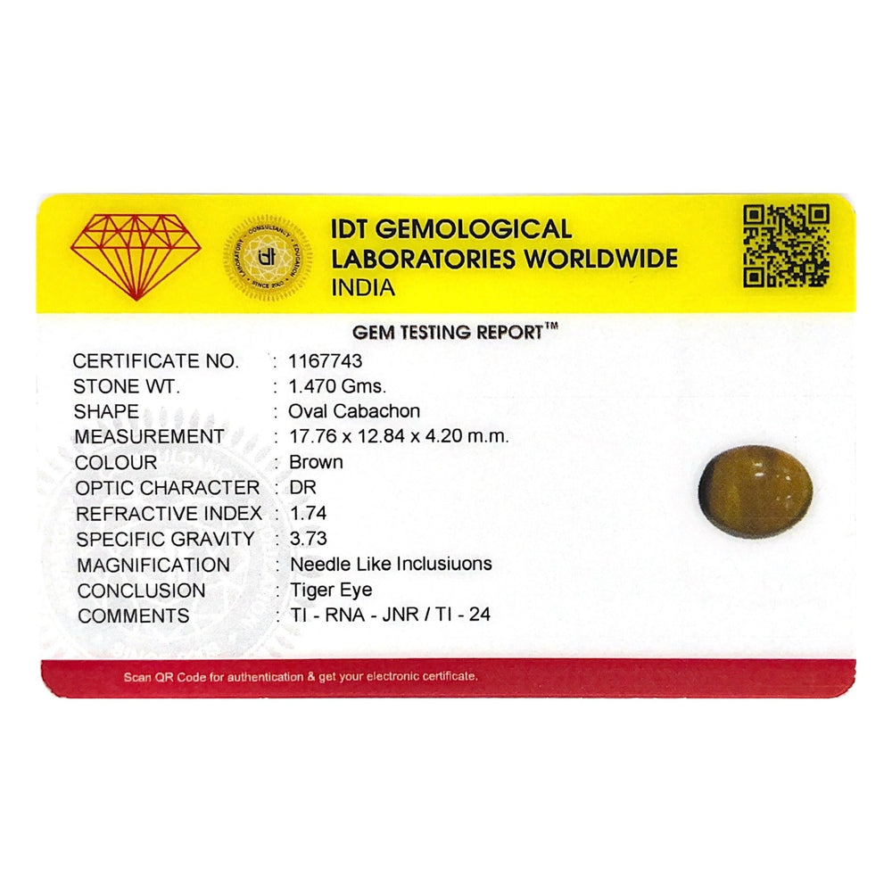 Tiger Eye - 7.35 Carat - Pramogh