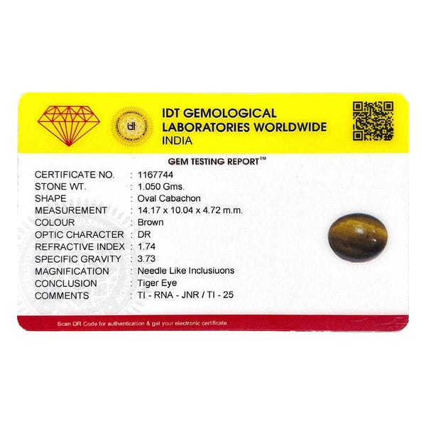 Tiger Eye - 5.25 Carat - Pramogh