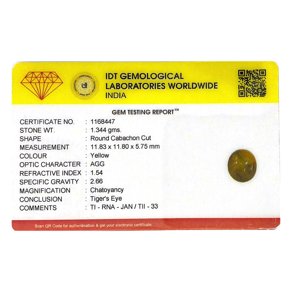 Tiger Eye - 6.72 Carat - Pramogh