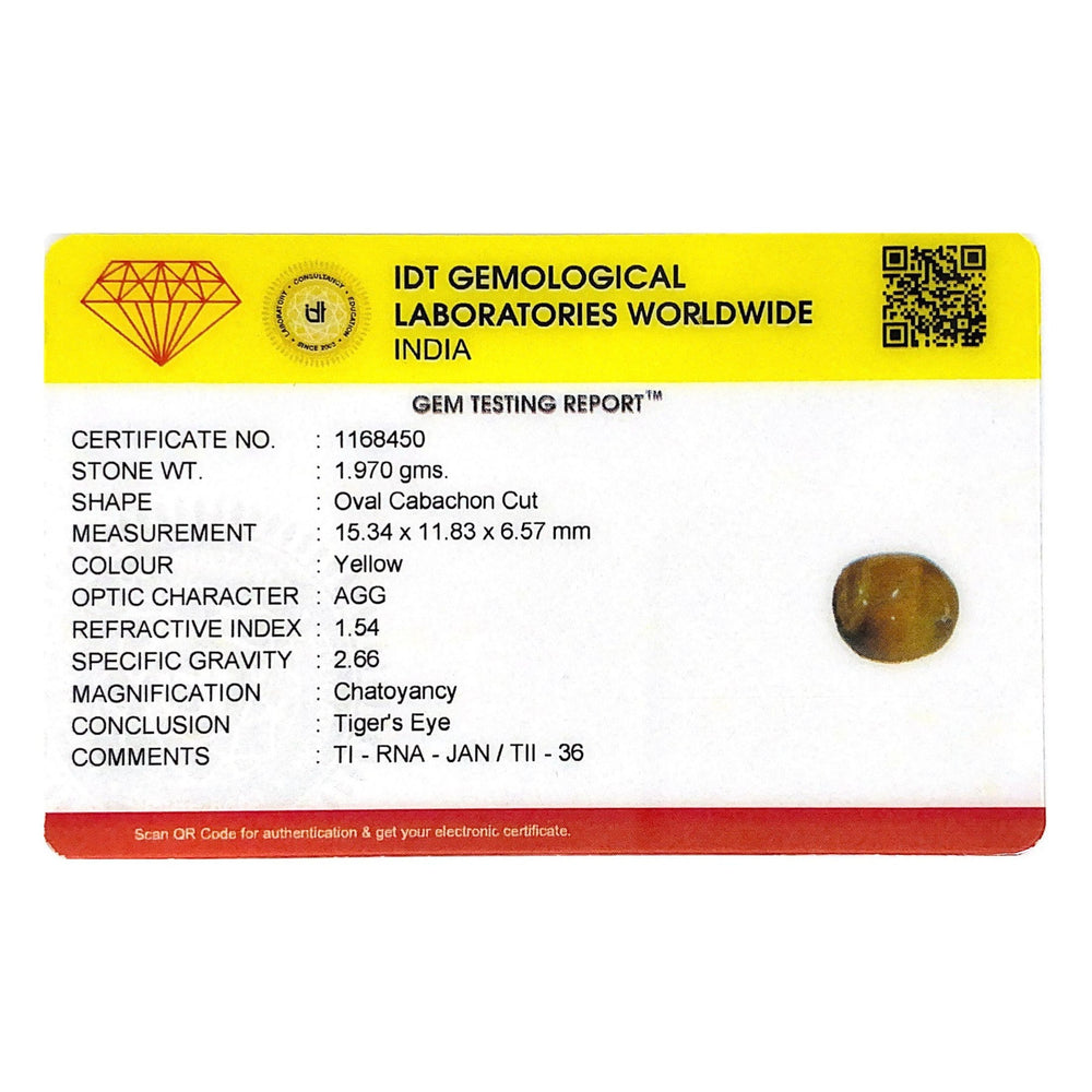 Tiger Eye - 9.85 Carat - Pramogh